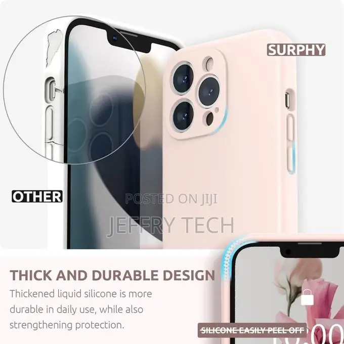 Liquid Silicone Phone Case for iPhone 13 Pro