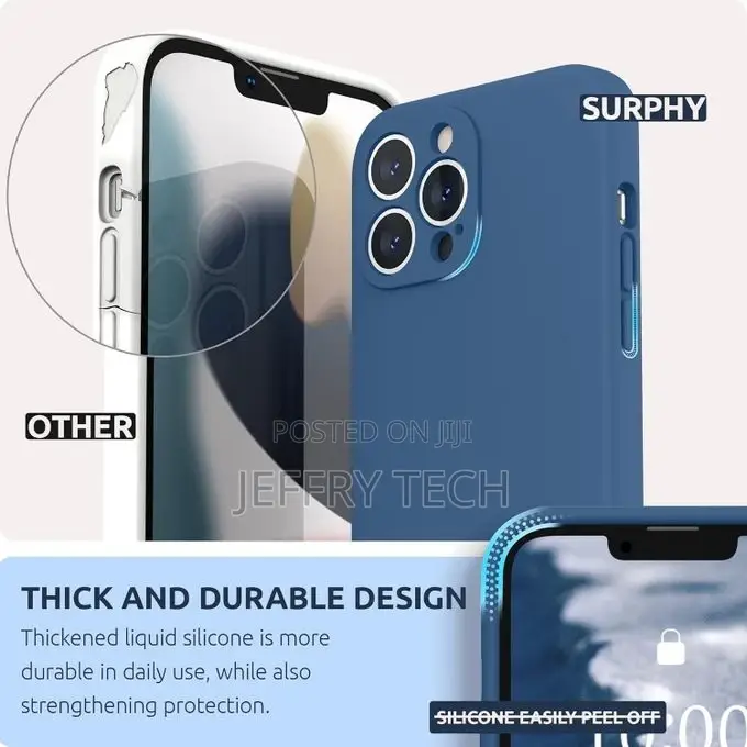 Silicone Back Cover Case Compatible With iPhone 13 Pro Max