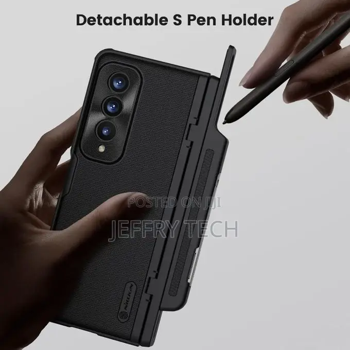 Nilkin for Samsung Galaxy Z Fold 4 Case With S Pen Holder