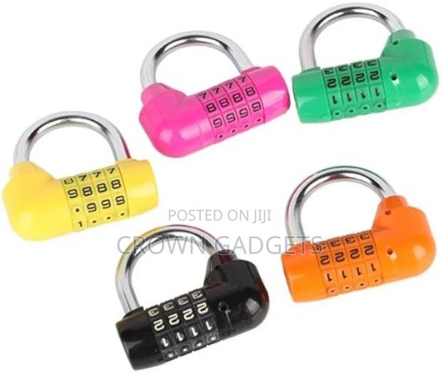 2xzinc Alloy 5 Dial Letters Combination Padlock