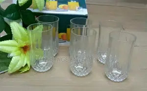 Glasses 6pcs ,Diamond Water Glassesclassic Wine Shape.