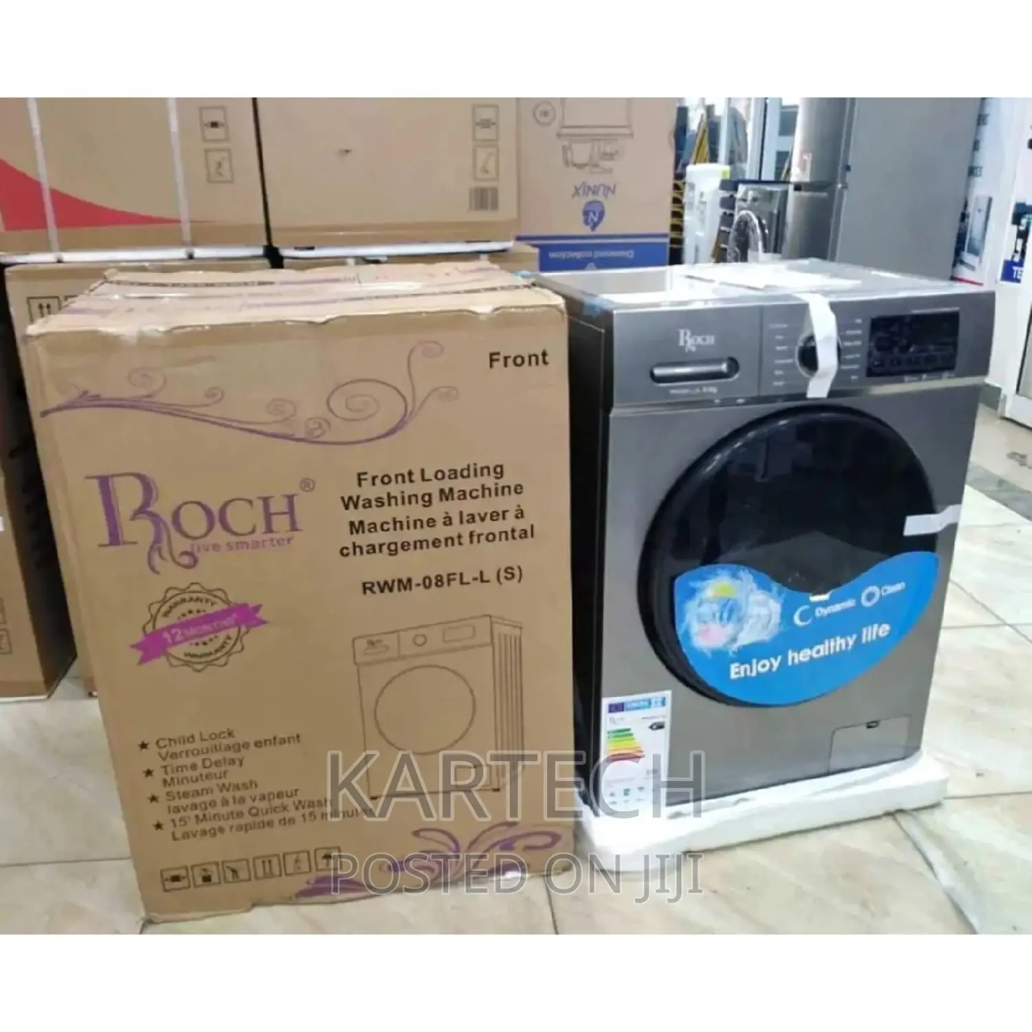 Roch 8kg Front Load Laundry Washing Machine in Nairobi Central Home