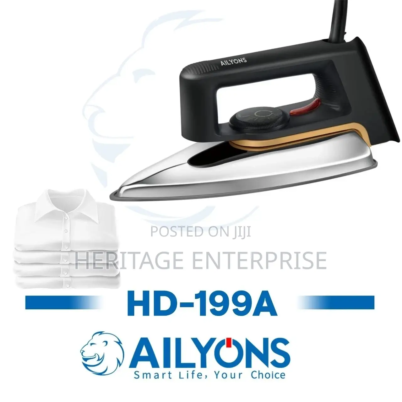 Dry Iron Box With Titanium Teflon Nonstick Soleplate