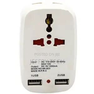 Multi-Plug Adapter With DUAL USB Charging Port