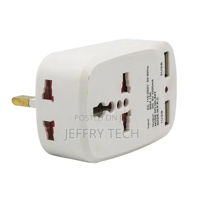 Multi-Plug Adapter With DUAL USB Charging Port