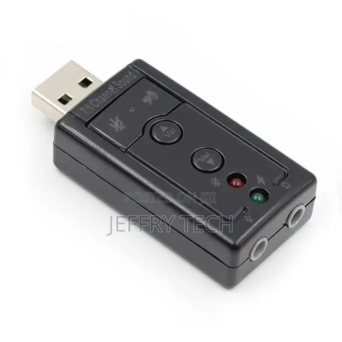 7.1 Extl USB Sound Card USB to Jack 3.5mm Headphone Digital