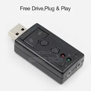 7.1 Extl USB Sound Card USB to Jack 3.5mm Headphone Digital