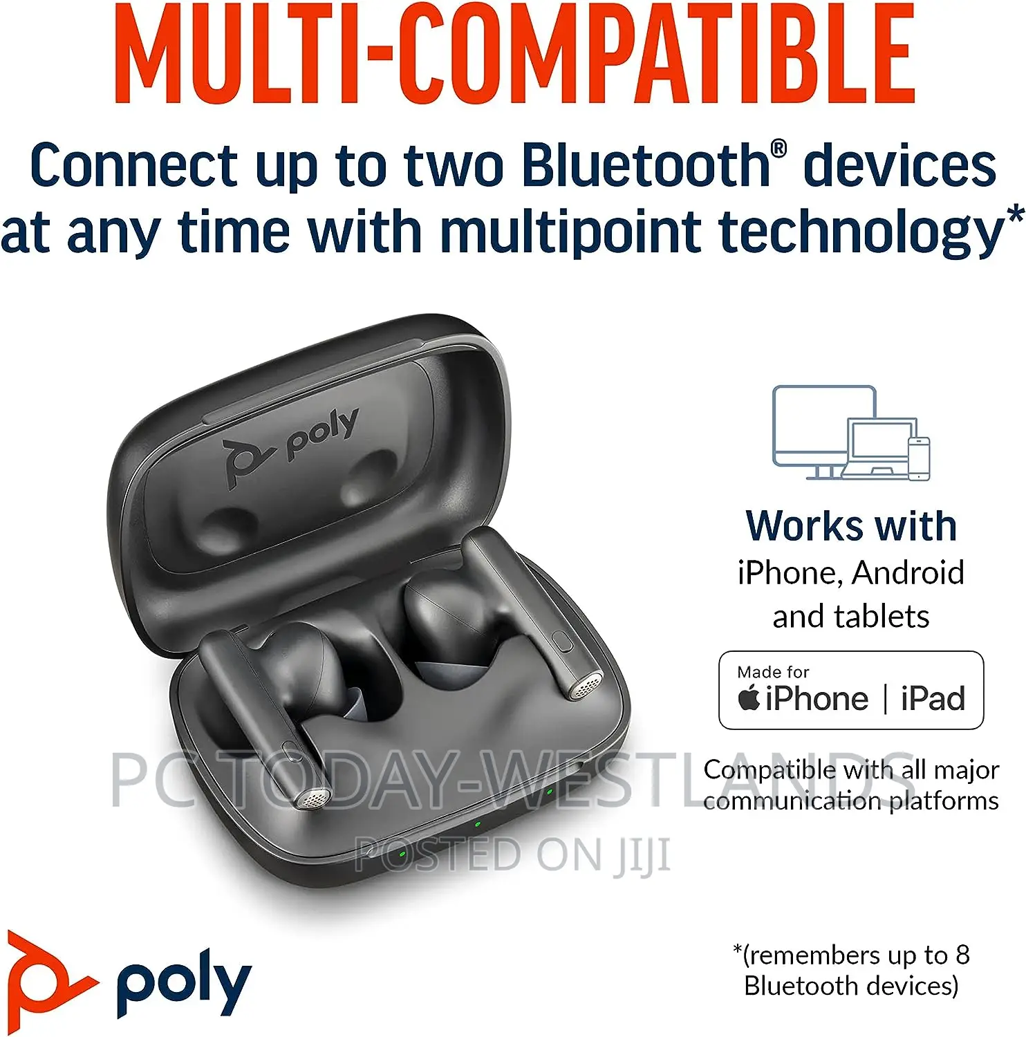 Poly Voyager Free 60 True Wireless Earbuds (Plantronics)
