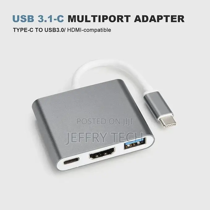 USB Type C Hub to Hdmi-Compatible USB 3.0 Port USB-C Powe
