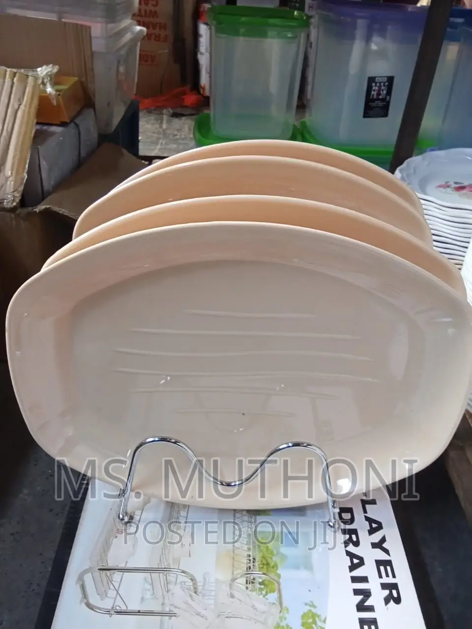 *6pcs Oval Mellemine Plate