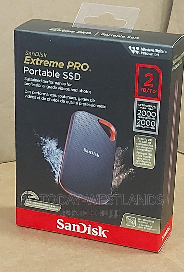 Sandisk 2tb Extreme Pro Portable SSD - Up to 2000mb/S Usb-C