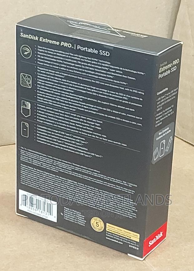Sandisk 2tb Extreme Pro Portable SSD - Up to 2000mb/S Usb-C - thumbnail 2