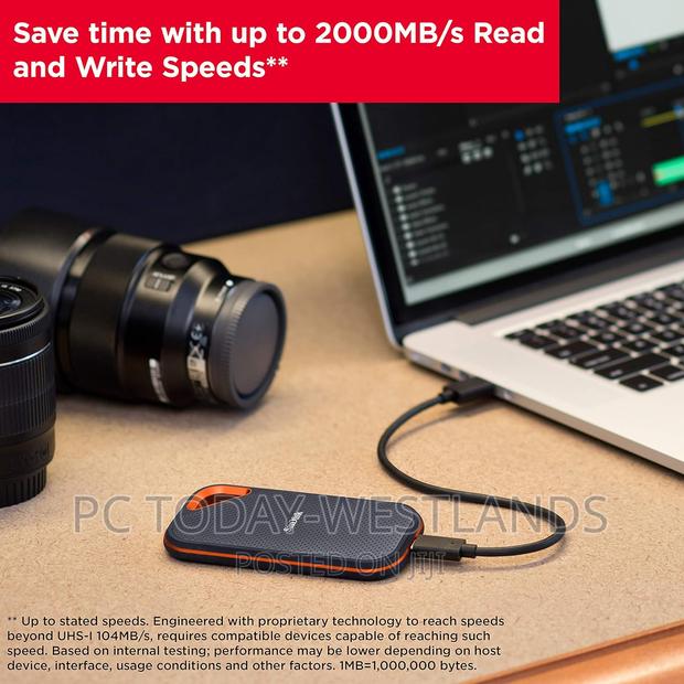 Sandisk 2tb Extreme Pro Portable SSD - Up to 2000mb/S Usb-C - thumbnail 7