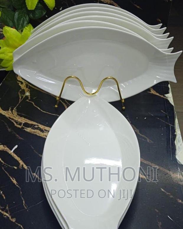 6 Pieces Quality Melamine Fish Plate