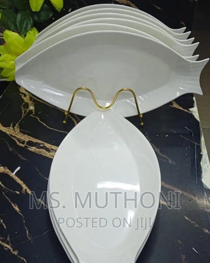 6 Pieces Quality Melamine Fish Plate