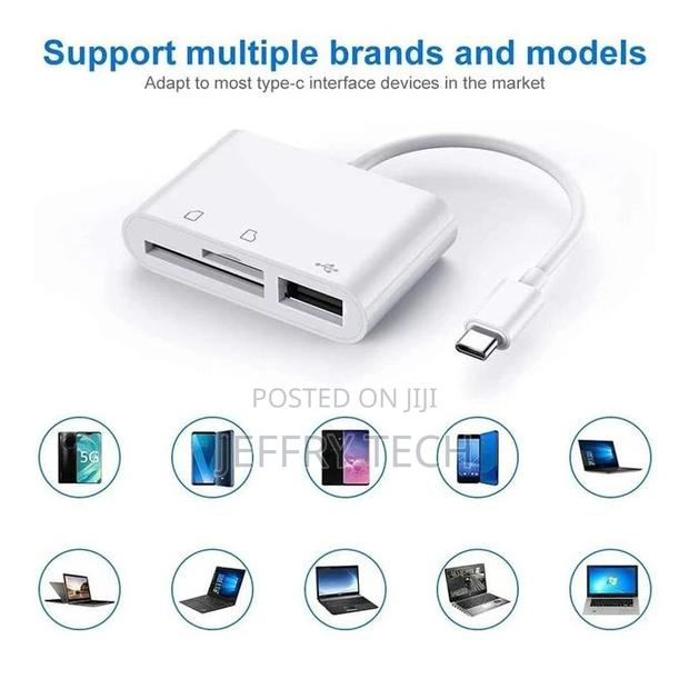 3 In1 Type-C SD TF Phone OTG Card Reader Adapter - thumbnail 3