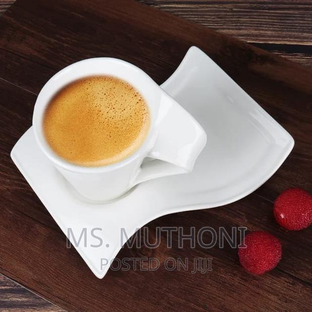 Ceramic Swag Cup Saucers Set Per Set (6+6) - thumbnail 2