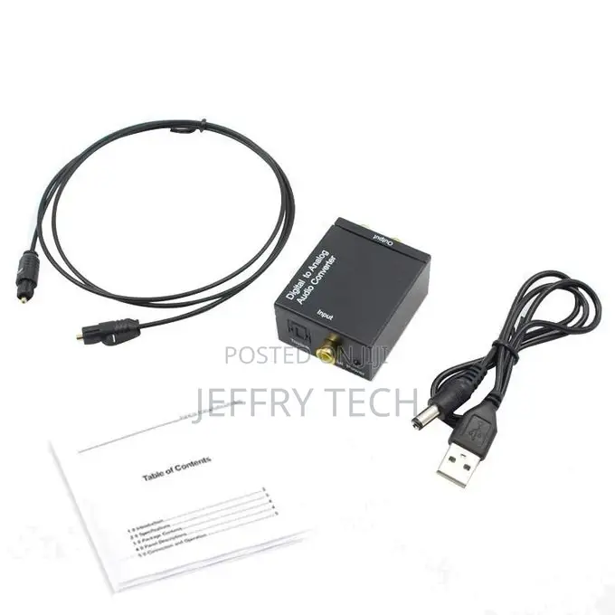 Optical Coaxial Toslink Digital to Analog Audio Converter Ad