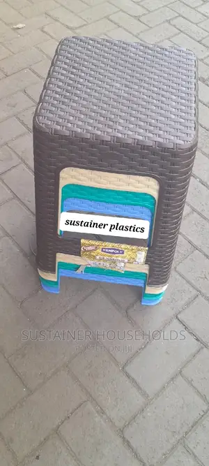 Bamboo Plastic Stools