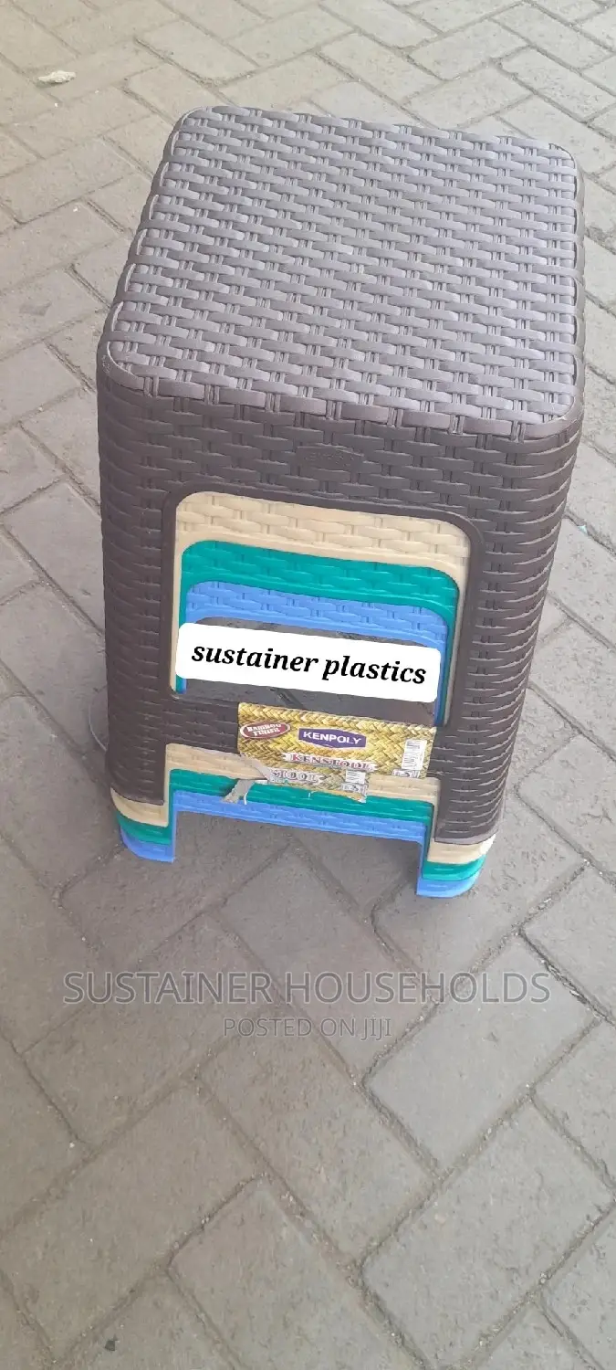 Bamboo Plastic Stools