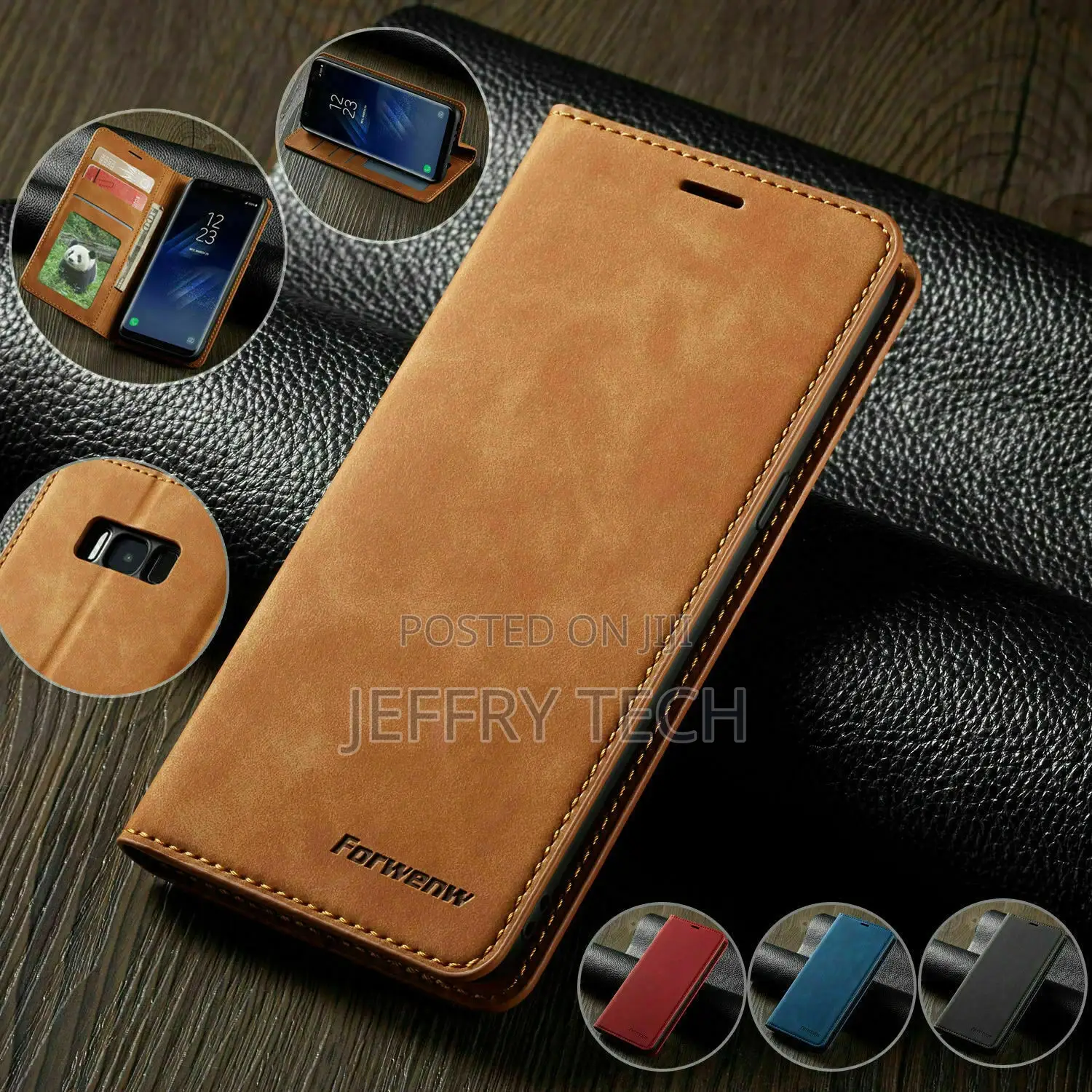Forwenw Leather Flip UP Wallet Cover Case for Oppo A18 Case