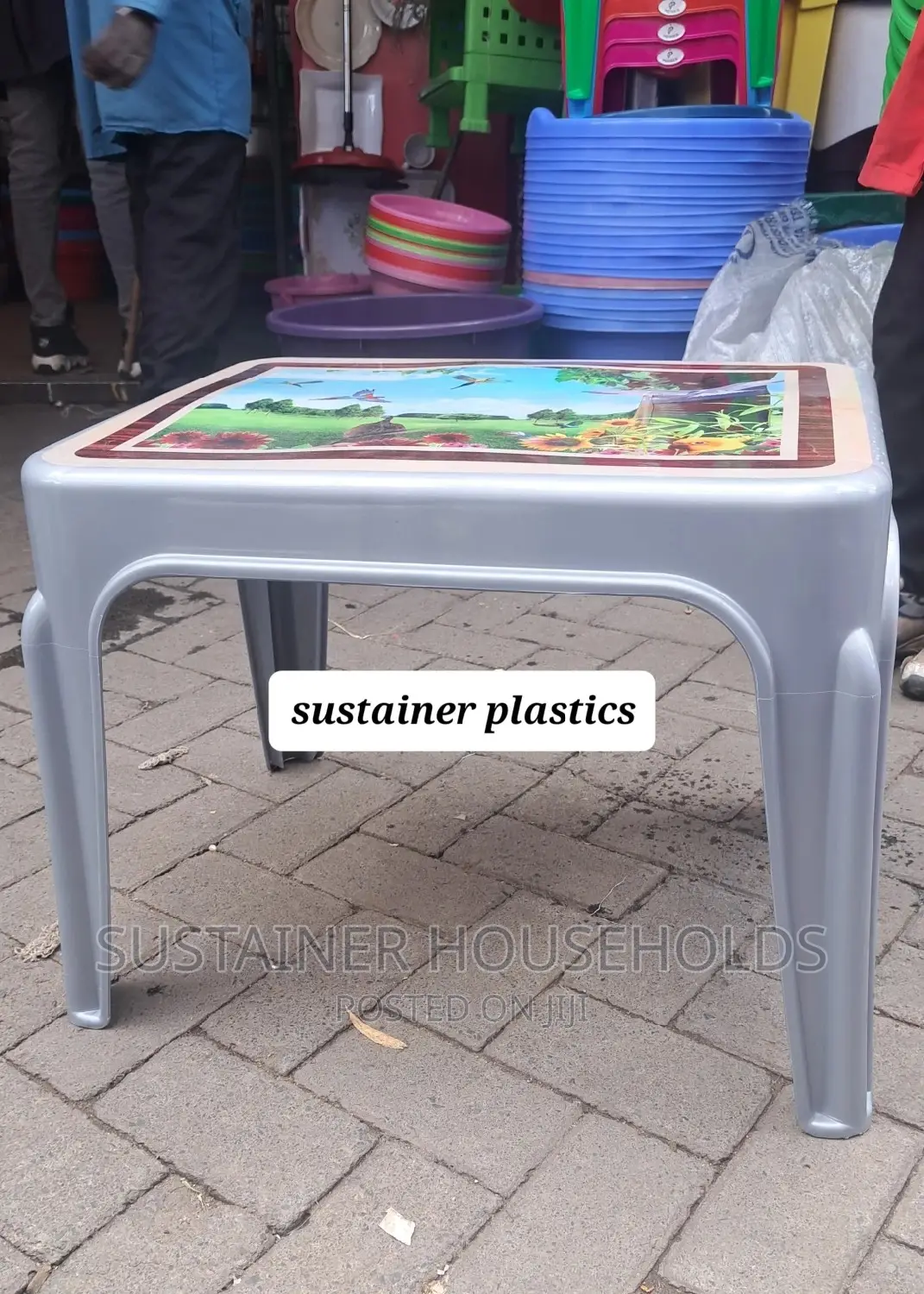 Gray Plastic Table