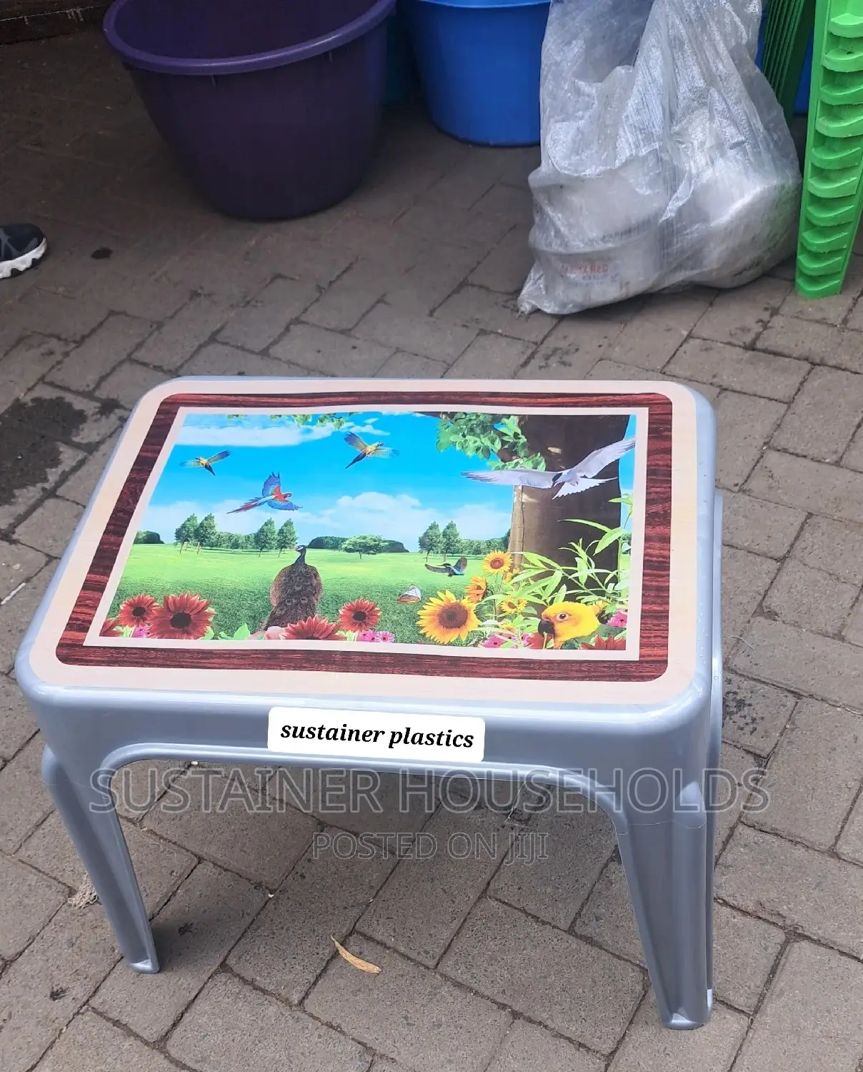 Gray Plastic Table