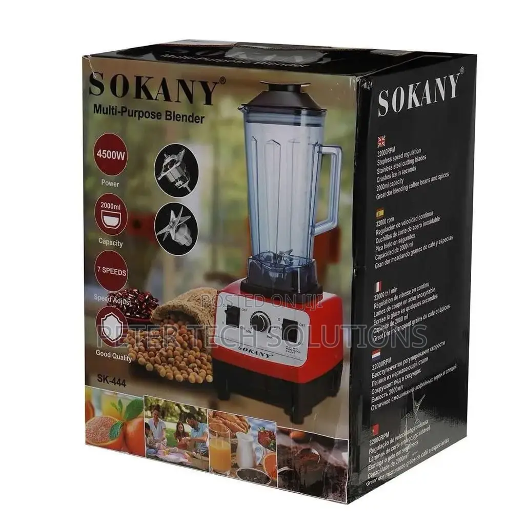 Sokany Heavy Duty Commercial Professional Blender Multi-Func