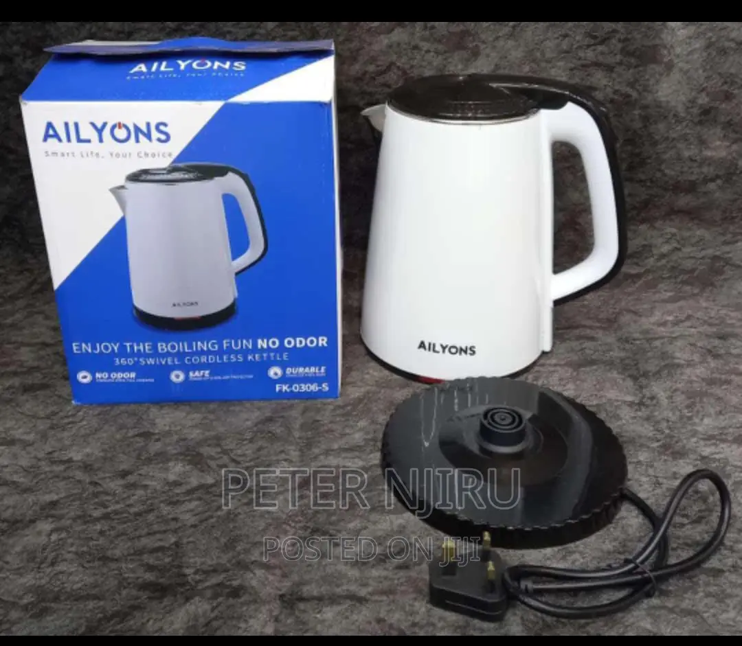 AILYONS 1.8L Cordless Electric Kettle Jug