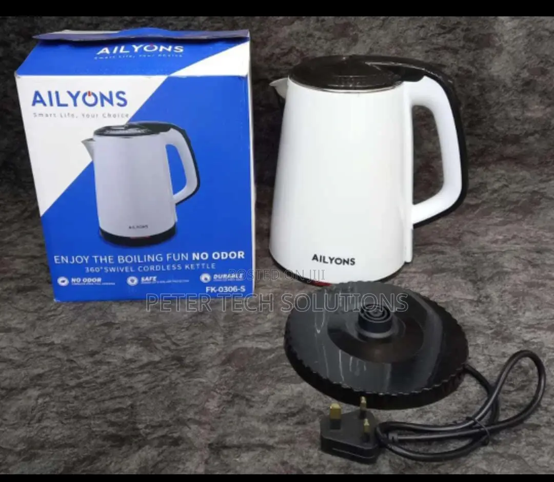 AILYONS 1.8L Cordless Electric Kettle Jug