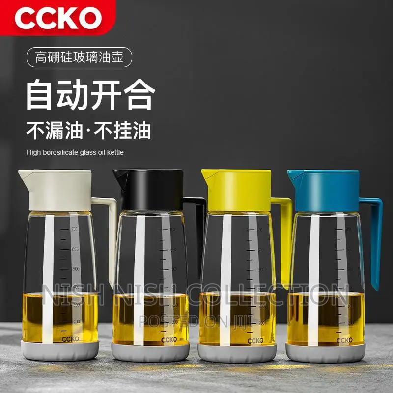 High Borosilicate Glass Oil Jar With Silicon Bottom Holder