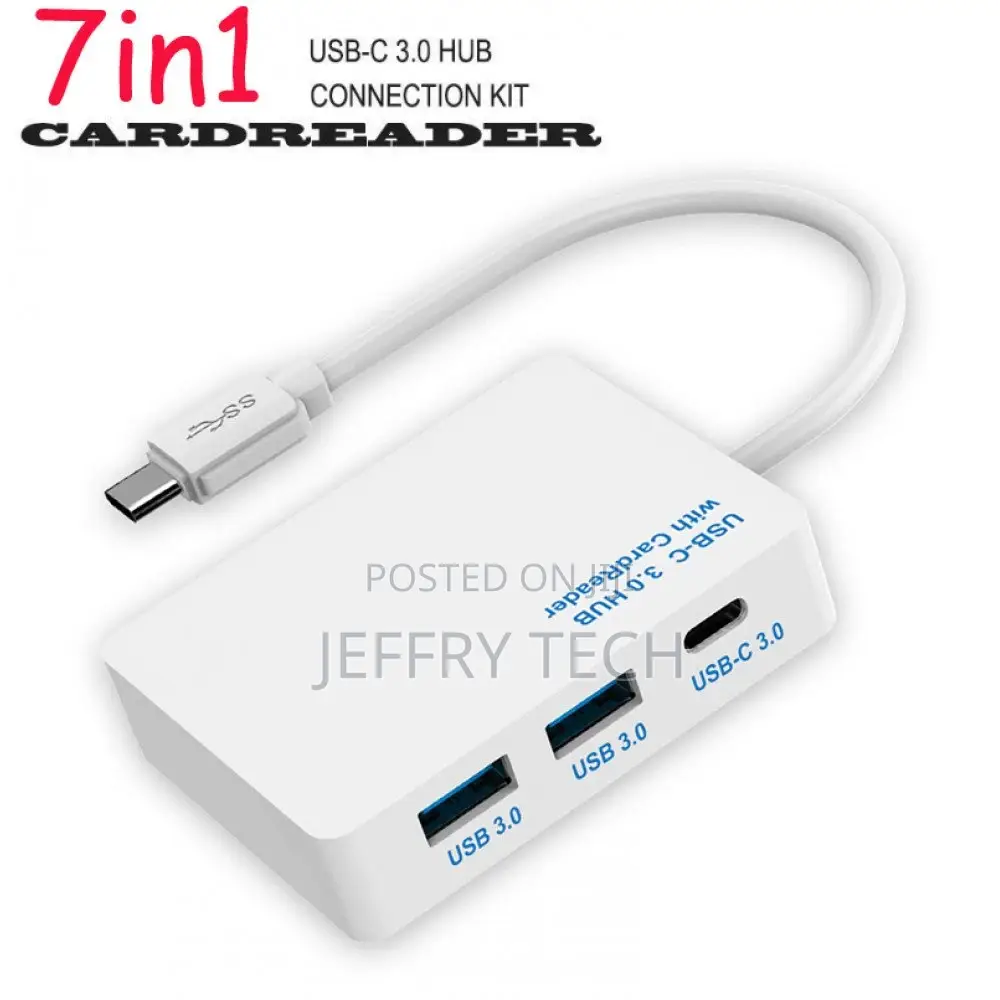 USB-C / Type-C USB 3.0 Hub With Card Reader for Phone, Table
