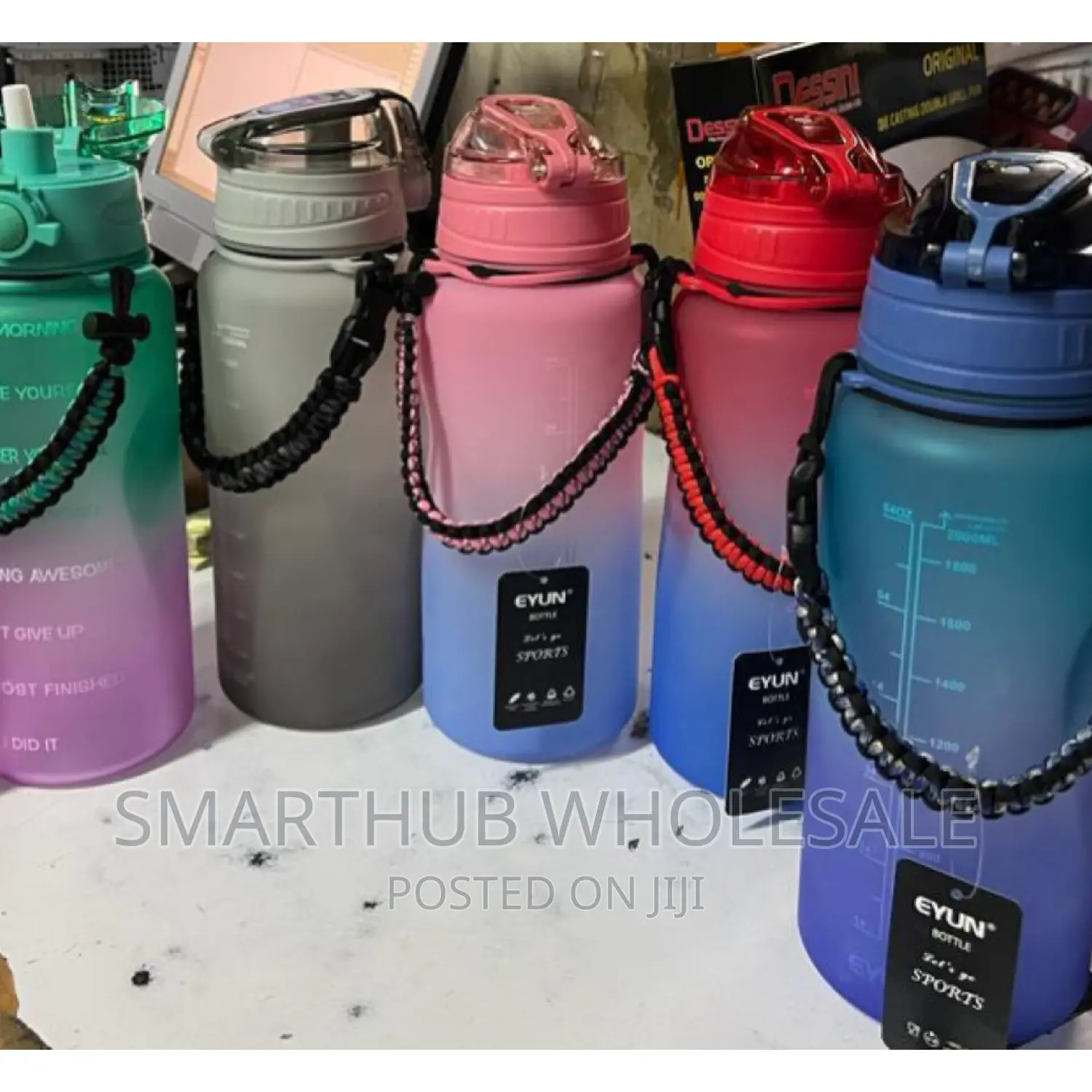 2000 Ml Multivional Water Bottle With Straw