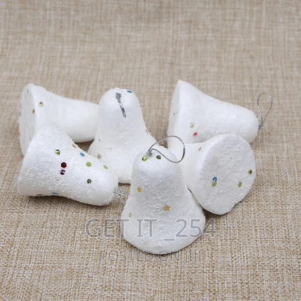 White Xmas Balls 6pcs - thumbnail 3
