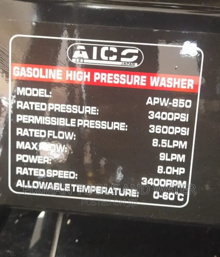 Gasoline Pressure Washer New 3600 PSI