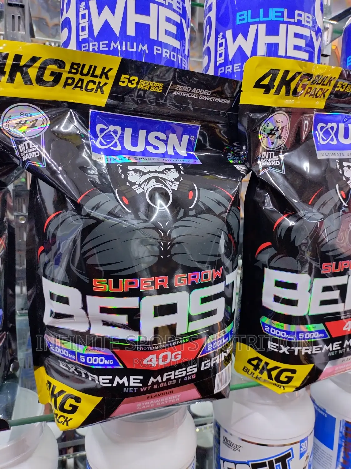 USN Super Grow Beast 4kgs(53 Scoops)