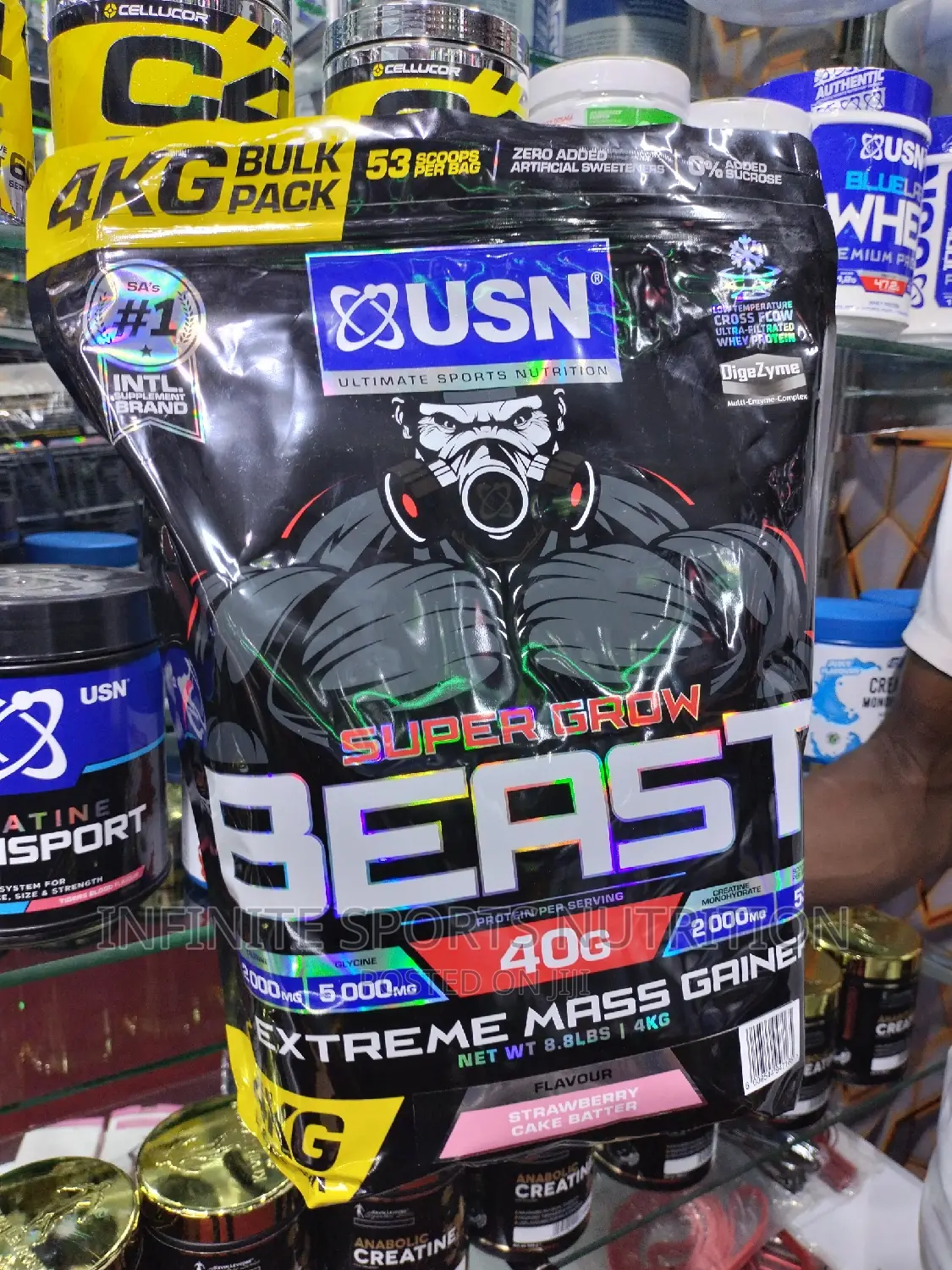 USN Super Grow Beast 4kgs(53 Scoops)