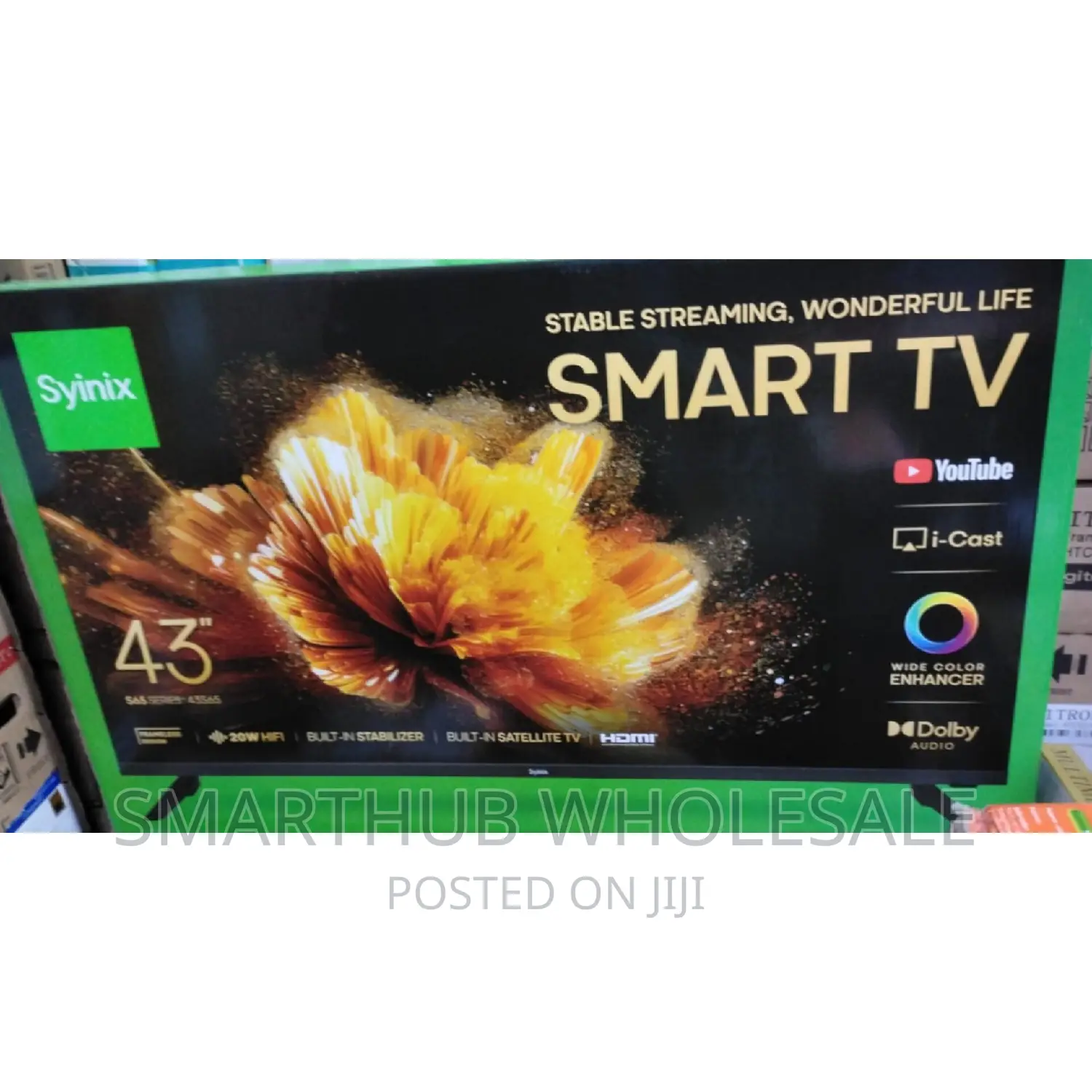 *Synix 43" Smart Android Tv