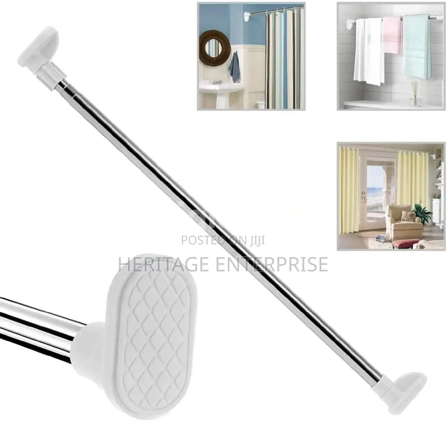 Clothing Rod,Adjustable Extendable Rod 110- 210cm