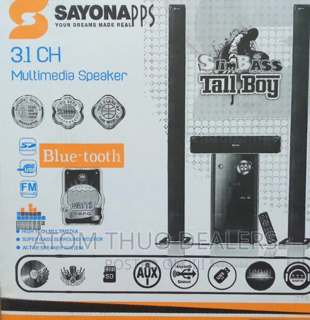 Sayona 1304 Multi Media System With Tall Boy