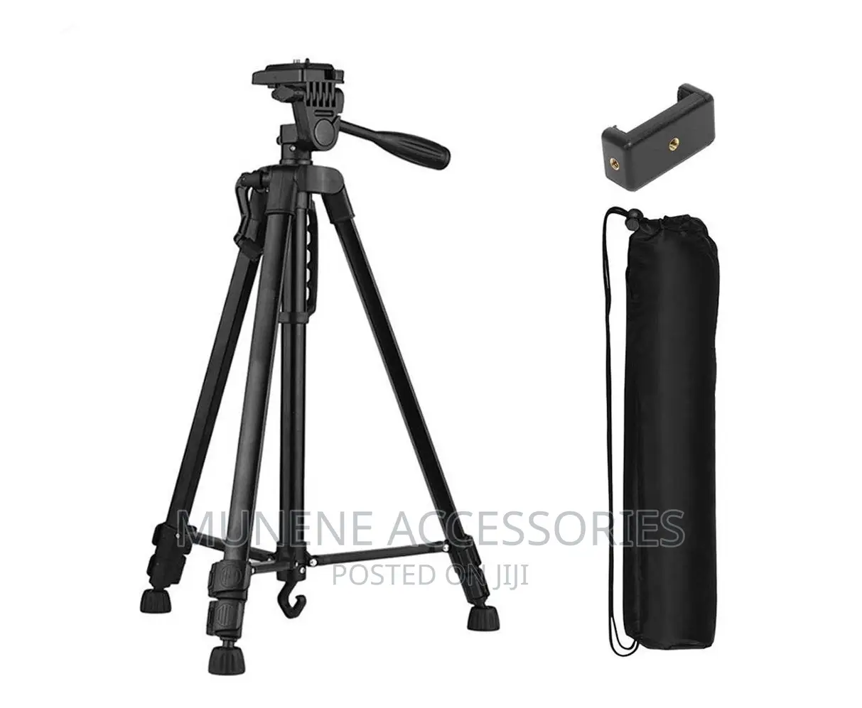 3366 Alum 55-Inch Heavy Duty DSLR Camera Phone Tripod Stand