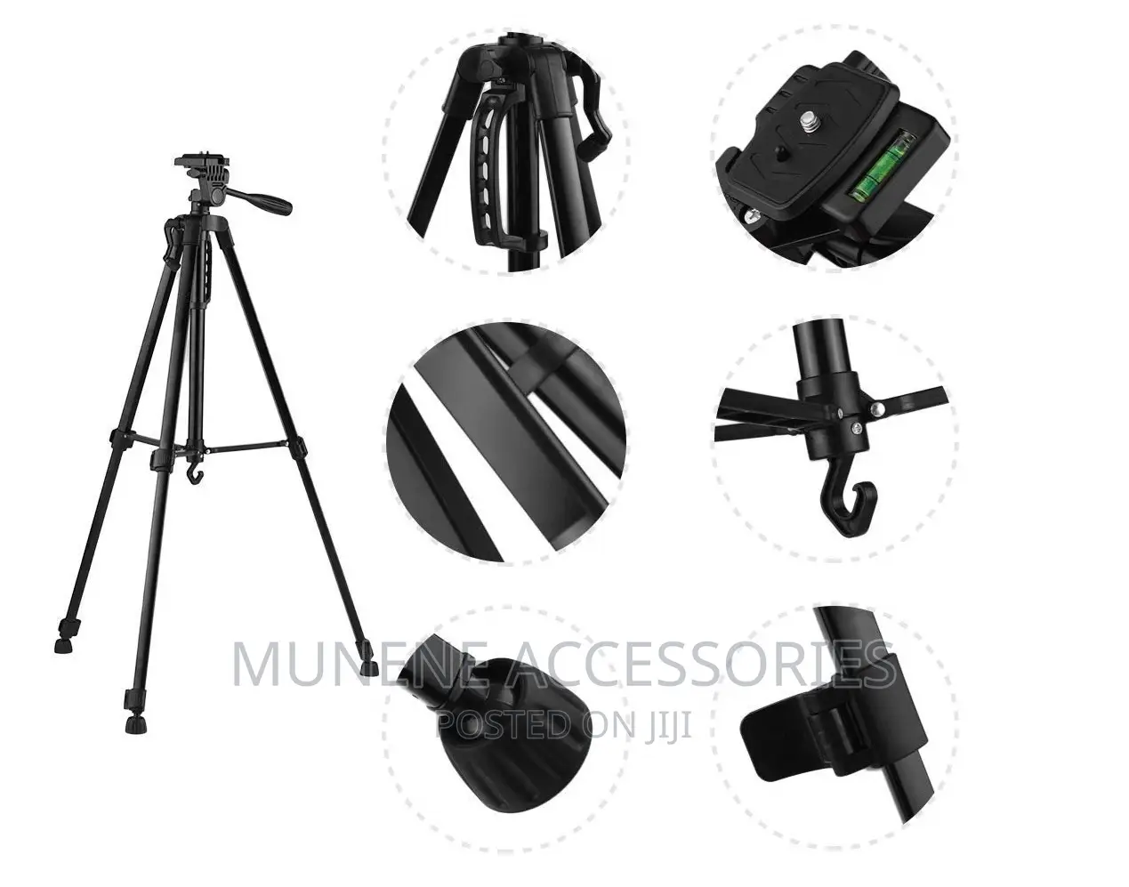 3366 Alum 55-Inch Heavy Duty DSLR Camera Phone Tripod Stand