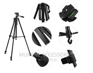 3366 Alum 55-Inch Heavy Duty DSLR Camera Phone Tripod Stand