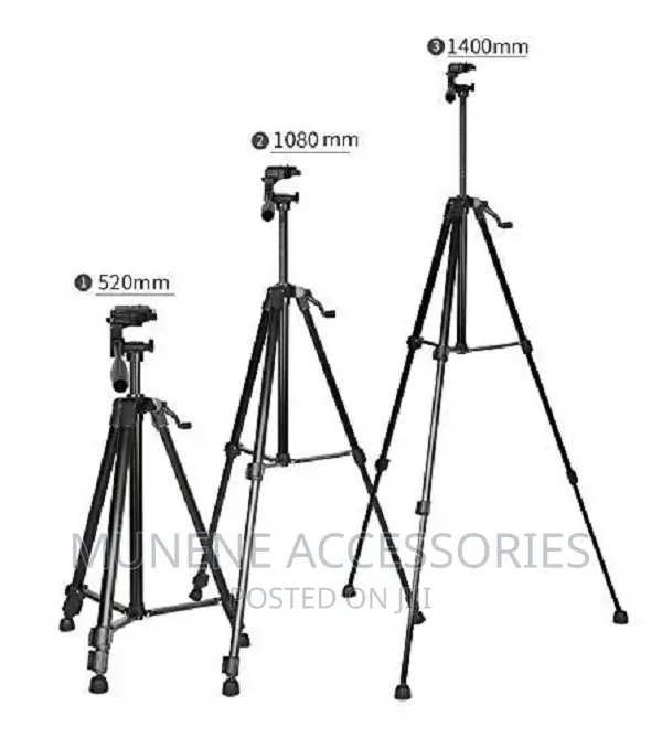 3366 Alum 55-Inch Heavy Duty DSLR Camera Phone Tripod Stand