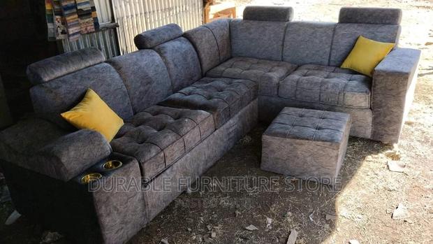 L Shaped Sofa With Headrest