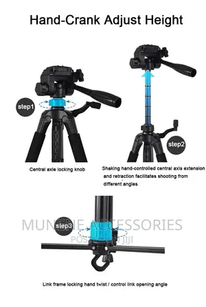 360 Alum 1.7m Universal Heavy Duty Camera Phone Tripod Stand