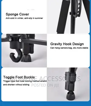 360 Alum 1.7m Universal Heavy Duty Camera Phone Tripod Stand