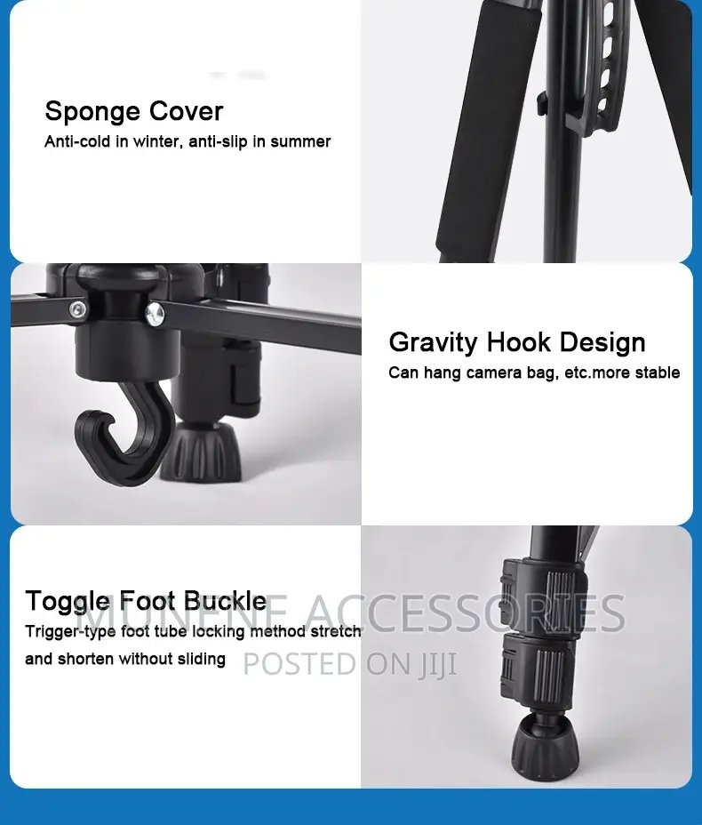 360 Alum 1.7m Universal Heavy Duty Camera Phone Tripod Stand