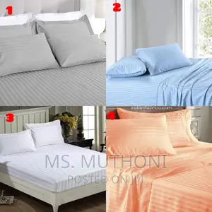 *Stripped Cotton Bedsheets Set