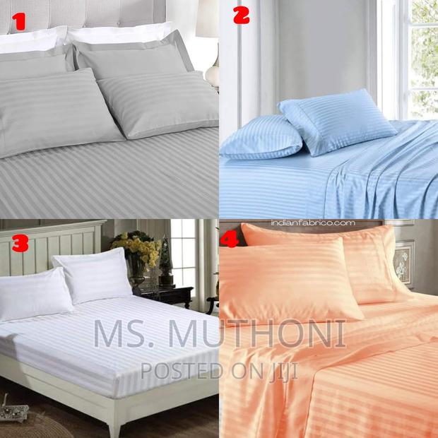 *Stripped Cotton Bedsheets Set
